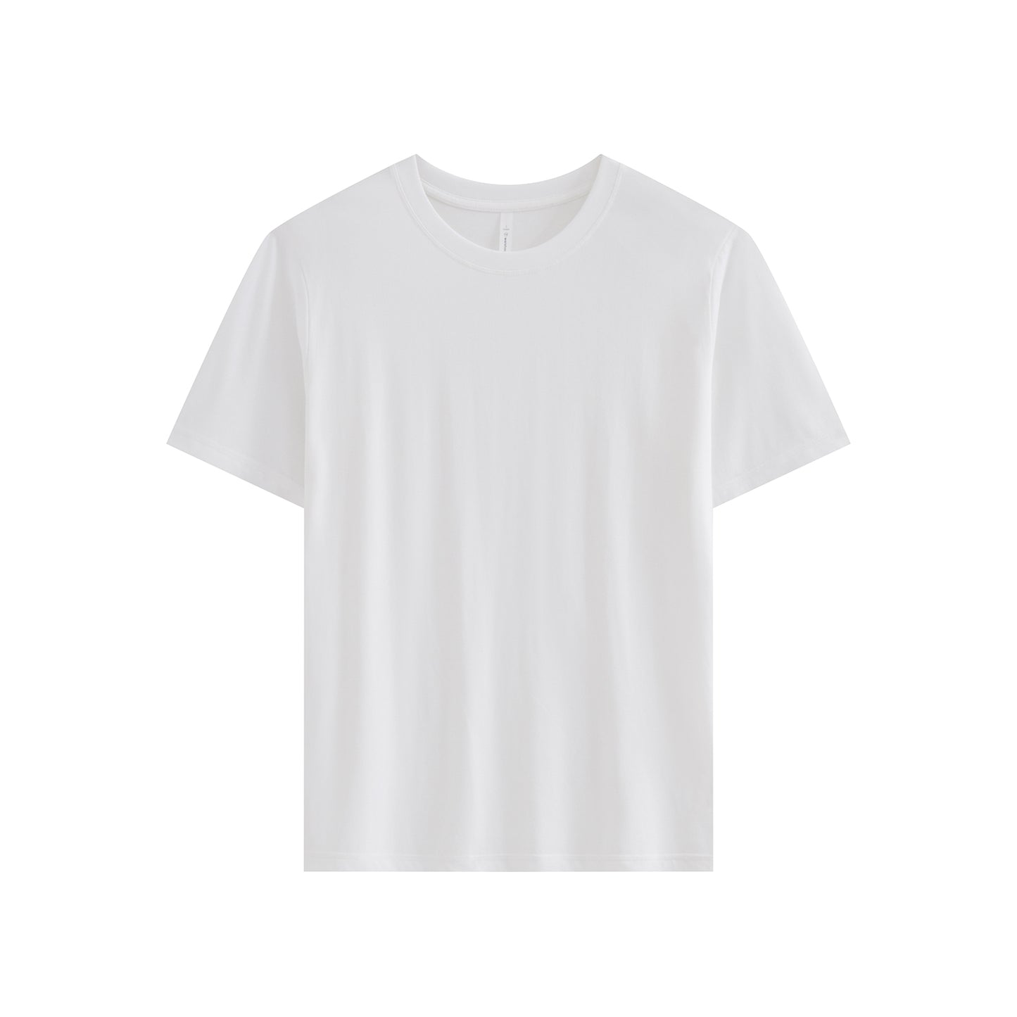 210G IceTech Cotton Adult Round Neck Short Sleeve T-Shirt - Athens White