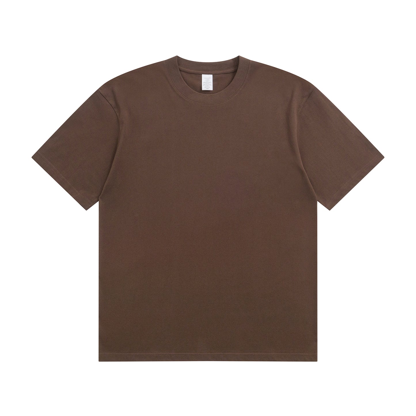230G Adult Round Neck Short Sleeve T-Shirt - Mocha