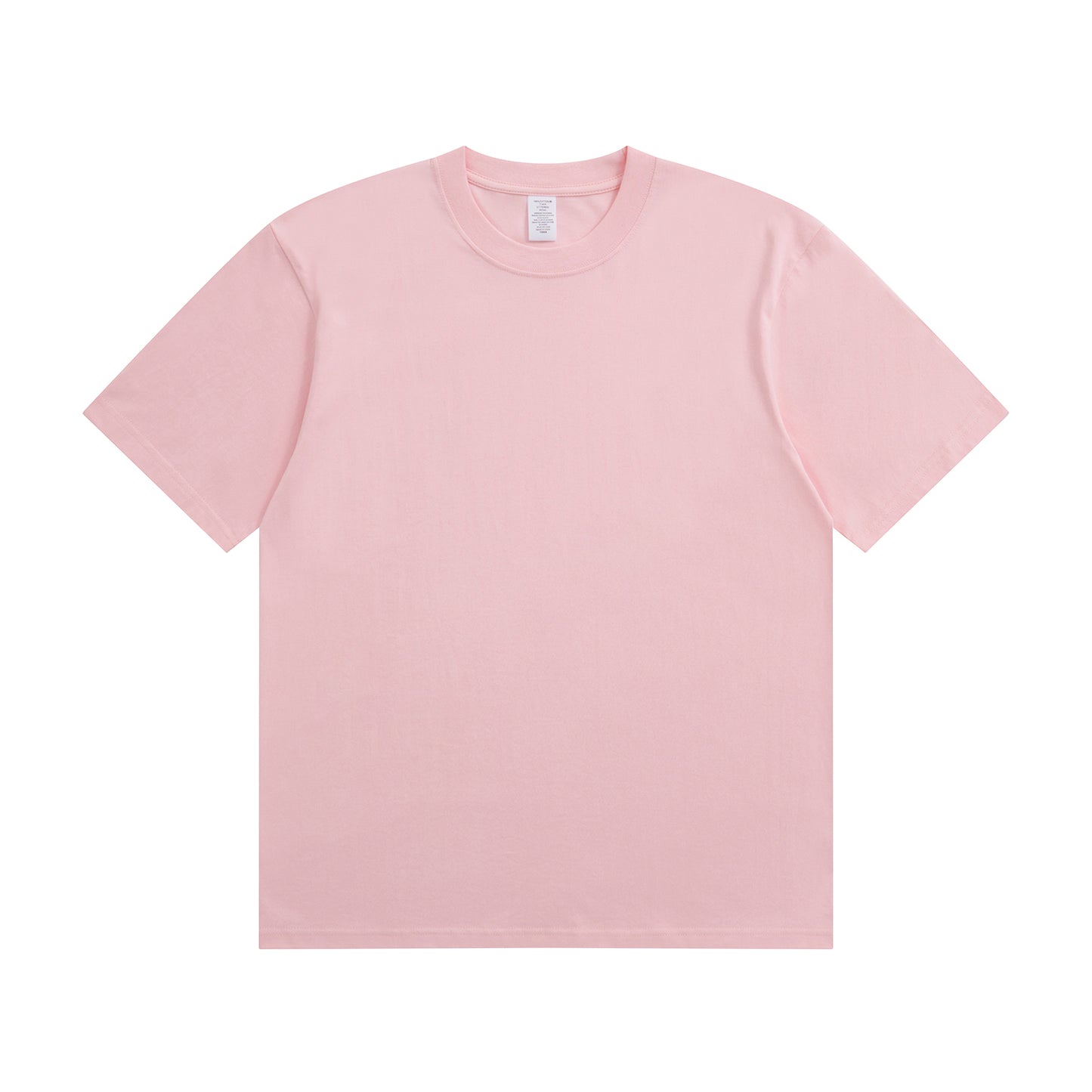230G Adult Round Neck Short Sleeve T-Shirt - Candy Pink