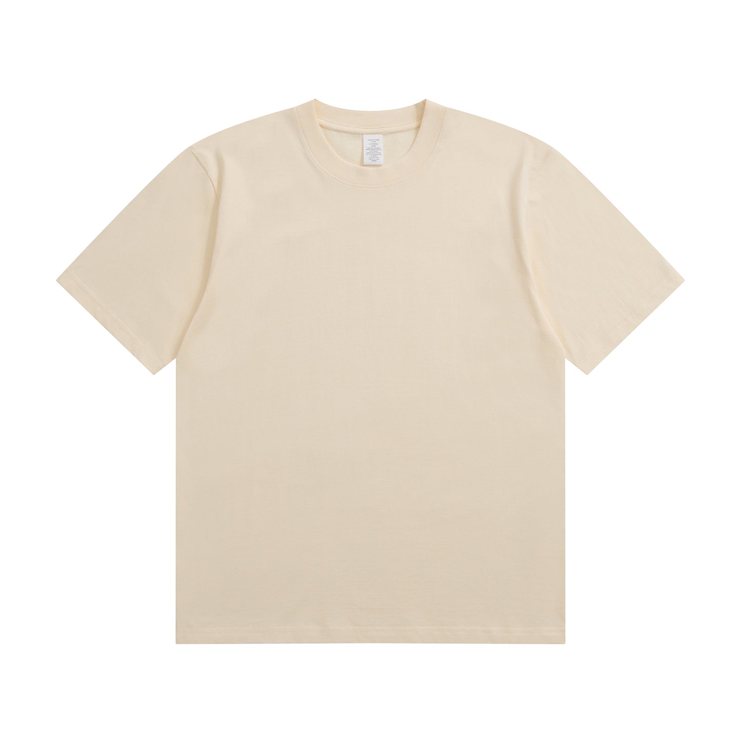 230G Adult Round Neck Short Sleeve T-Shirt - Vanilla