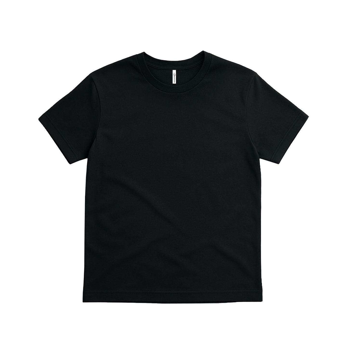 160G Adult Round Neck Short Sleeve T-Shirt - Black